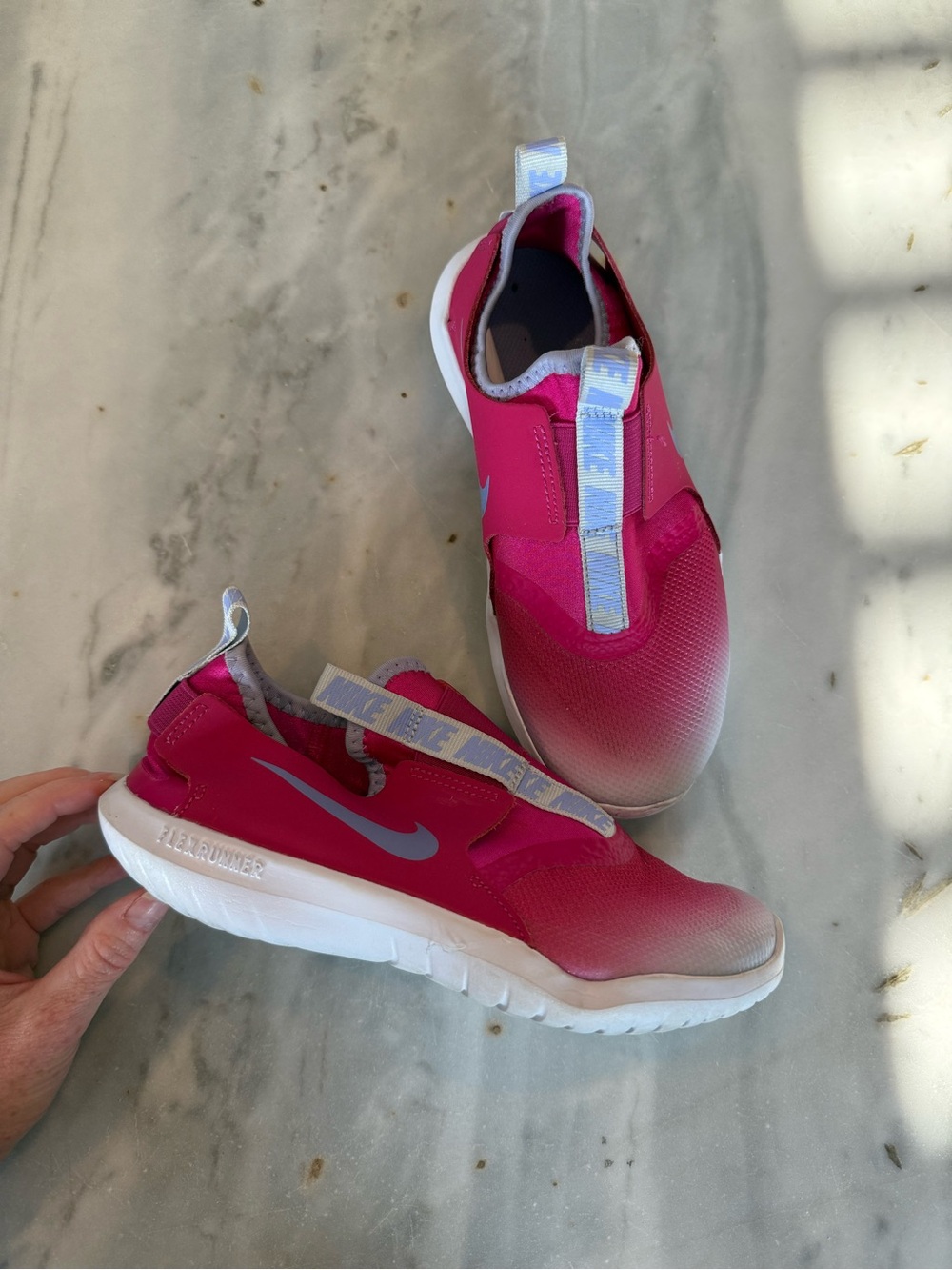Nike Flex Runner Kids Pink Slip-On
